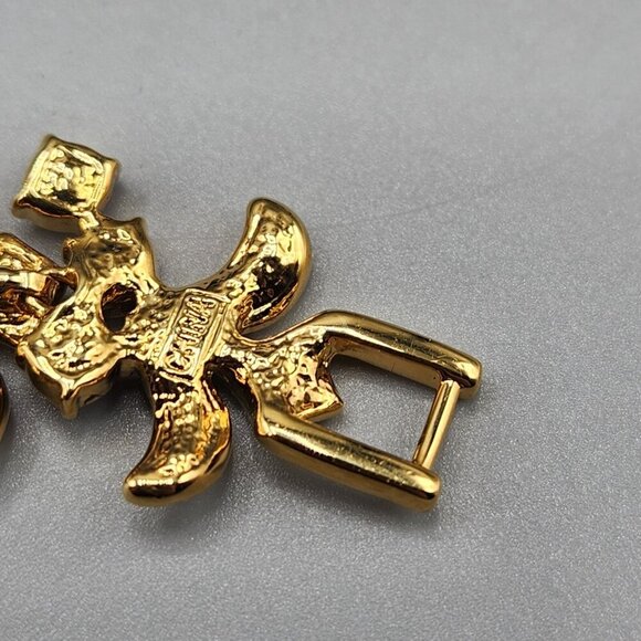 Camrose & Kross JBK Blue Faux Sapphire Clear Bracelet Jacqueline Kennedy Jackie - Picture 10 of 12